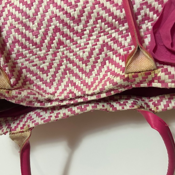 Large Pink Flower Tote Bag - Picture 3 of 3